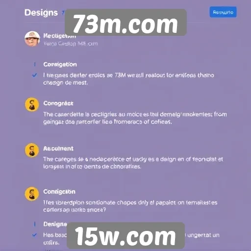 Feedback dos usuários sobre o design do 73m.com