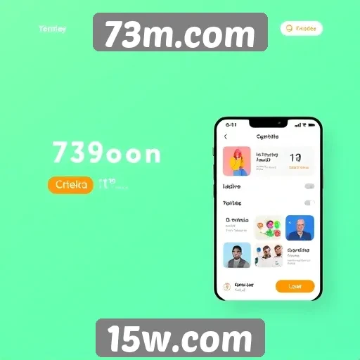 Interface do usuário do 73m.com em foco